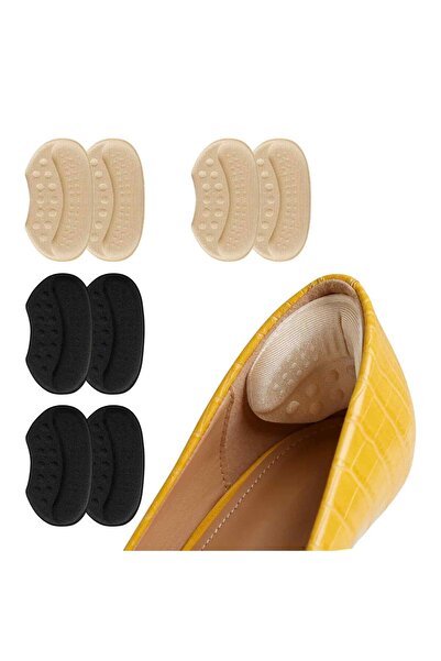 Flippy Shoe Insoles, Foam, Universal, Heel Protection, Size Adjustment, 6 mm, Adhesive, Black