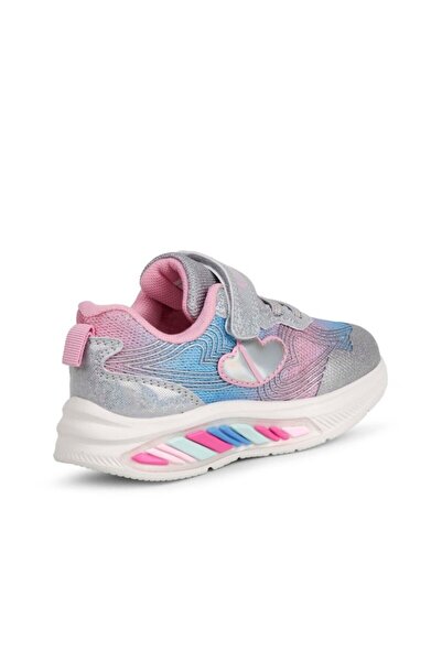 BUCKHEAD Girl's Lighted Casual Sports Shoes Gray Lighted Sports Shoes Buck3042-Grey