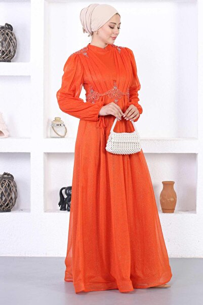 Missvalle Βραδινό φόρεμα με πέρλες και γκλίτερ Tile 12252