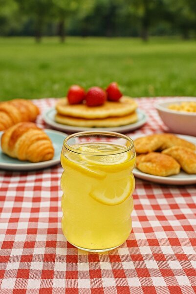 isra kristal Wavy Patterned Glass Cup – Soft Drink, Lemonade and Cold Beverage Cup