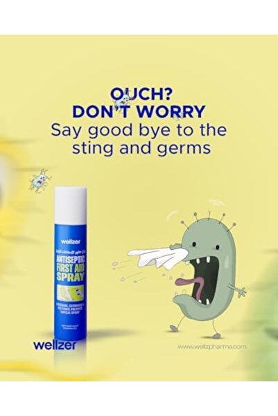 Generic Wellzer Antiseptic First Aid Spray, Lidocaine and Cetrimide Formula, 55g