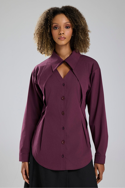 tw3 Women's Special Design Shirt with Waistband