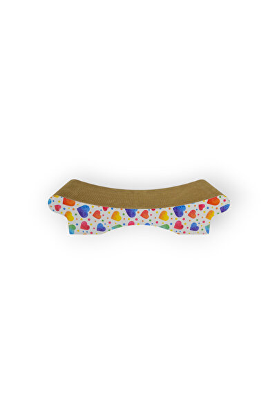Rotipet Cardboard Cat Scratching Lushy 58X23X13.5Cm Heart Patterned