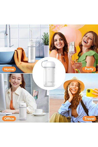 Bitvae Water Flosser Water Teeth Cleaner Picks with Telescopic Water Tank, Type-C Rechargeable