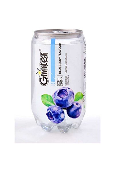 Glinter gazlı içecek yaban mersini aromalı