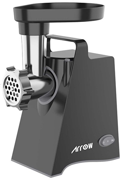 ARROW مفرمة لحوم كهربائية 800 واط، وظيفة عكسية، ألواح تقطيع معدنية وتروس، ستا...