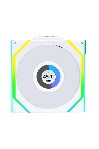 Lian Li UNI FAN REVERSE SL WIRELESS LCD 1x120mm Beyaz Kasa Fanı