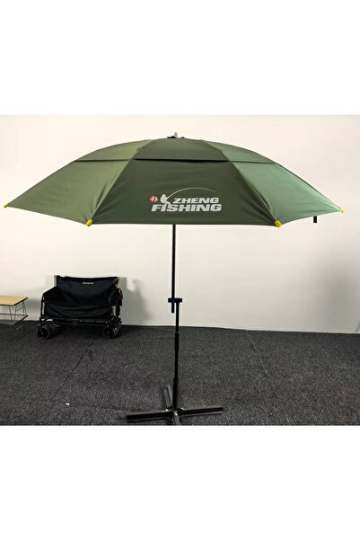 Flippy Umbrella for Fishing, Dalip Zheng Fishing, Adjustable, Anti-UV, Green