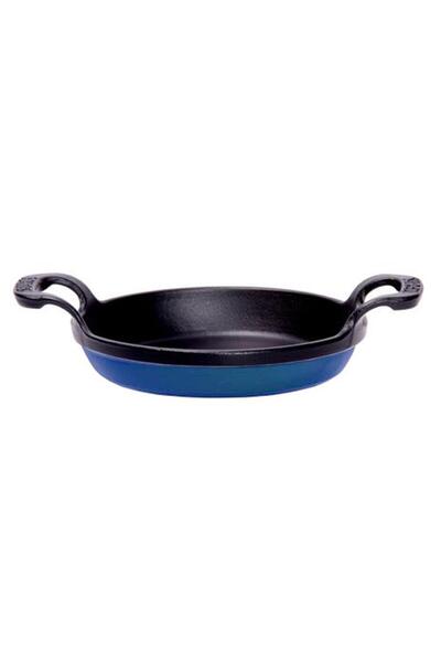 Sürel Casting 22 cm Round Flat Plate Glossy Dark Blue