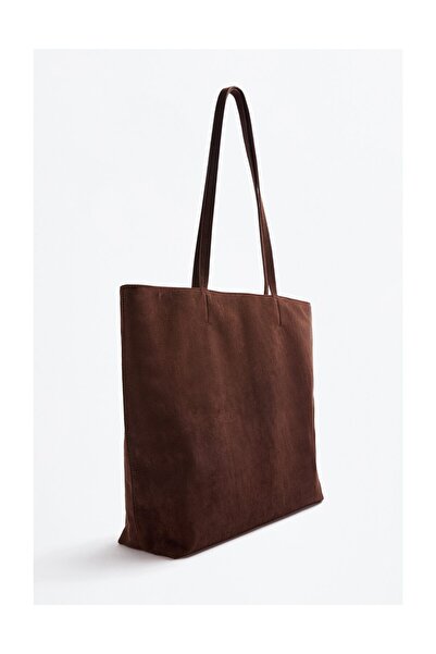 LEFTIES Dámská shopper kabelka z umělé semiše