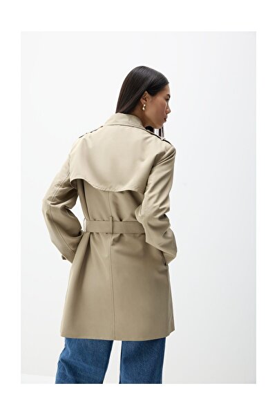 LEFTIES Woman Oversize Trench Coat with Belt