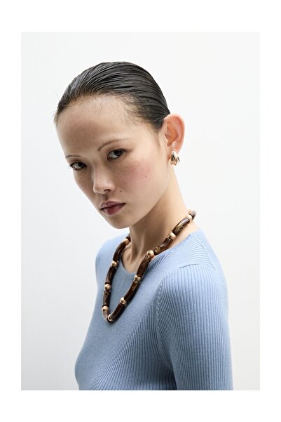 LEFTIES Pulover cu gât rotund pentru femei