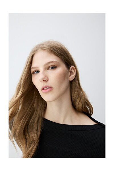 LEFTIES Γυναικείο μπλουζάκι με μακριά μανίκια με ραβδώσεις