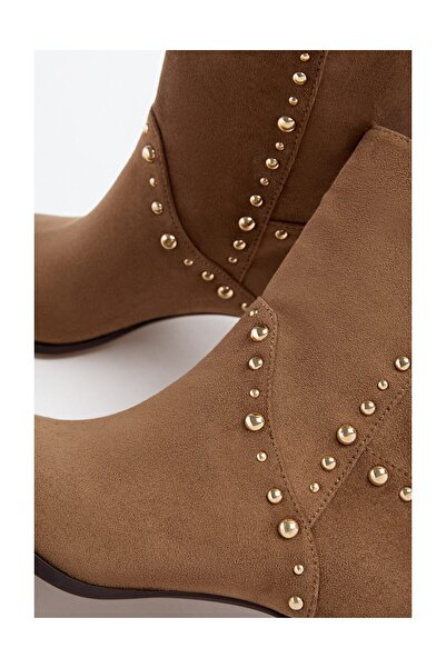 LEFTIES Dámské kotníkové boty na podpatku s cvočky