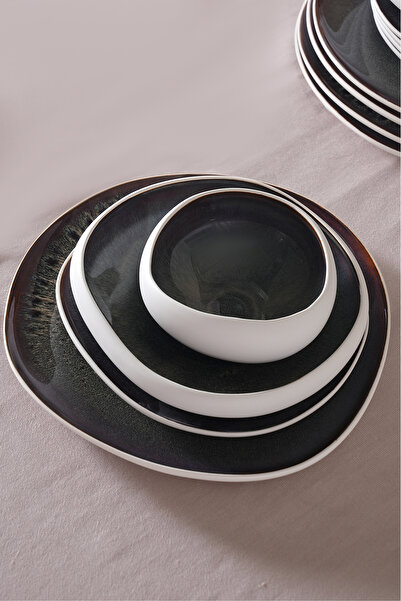 Karaca Earth Collection Galactic 55 Parça 12 Kişilik Yemek Takımı Beyaz