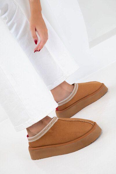 SOHO Tan Suede Dámské boty - 19762 Model Bootie