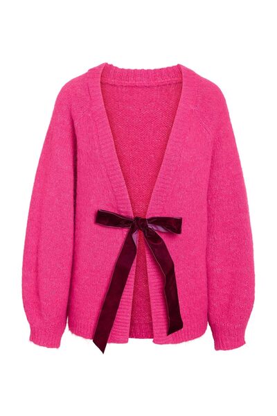 Noisy May Nmsutton L/S Open Back Tie Knit Front