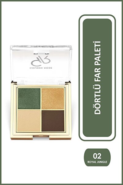 Golden Rose Quattro Eyeshadow Palette 02 Royal Jungle Dörtlü Far 4x2,2 g