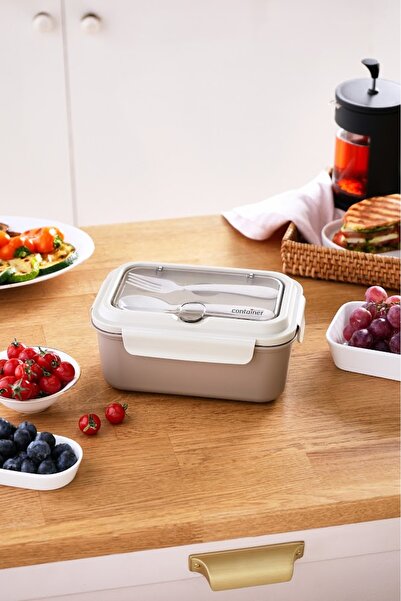 Karaca Container Ravenna Lunch Box / Food Carrying / Storage Box Cream