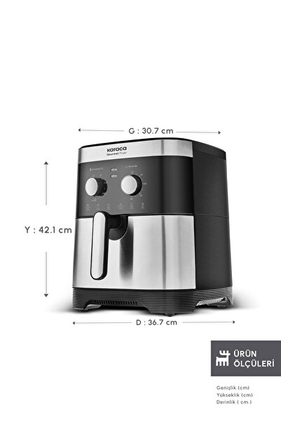 Karaca Gourmet 9 Litre Ekstra Büyük Hacim 8 Kişilik Airfryer