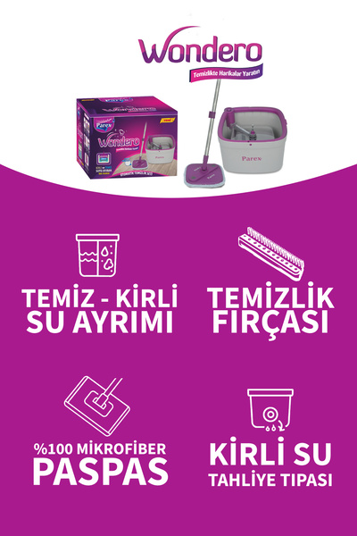 Parex Wondero Temiz Su Ile Kirli Suyu Ayıran Otomatik Temizlik Seti