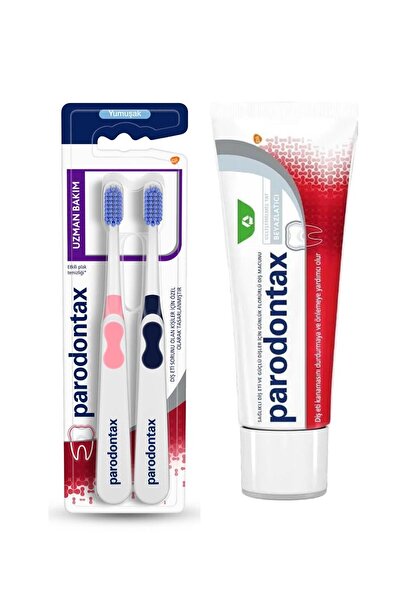 Parodontax Beyazlatıcı Diş Macunu & Diş Eti Uzmanı Fırça x 2