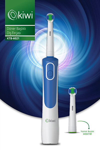 Kiwi Ktb-6021 Haraketli ve Titreşimli Başlıklı Otomatik Diş Fırçası Yedek Baş...