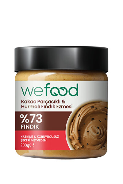 Wefood Kakao Parçacıklı Hurmalı Fındık Ezmesi 200 gr