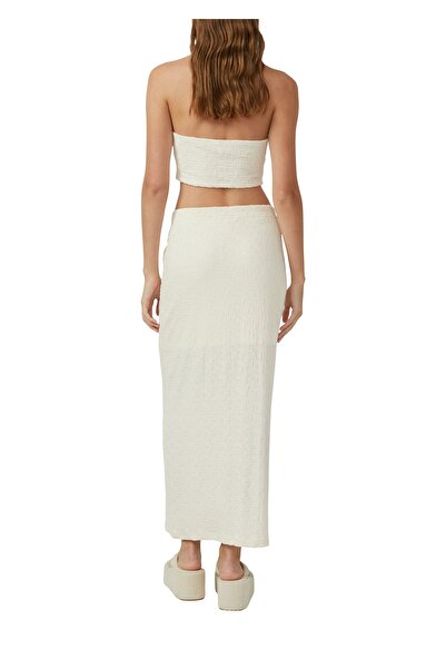 QS by s.Oliver Spódnica strukturalna, gumka, dzianina interlock, swobodna, świąteczna, imprezowa, teksturowana, wysoki stan, casual