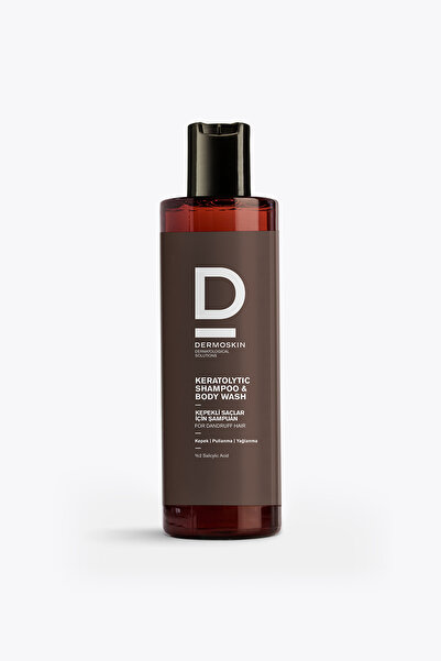 Dermoskin Keratolytic Shampoo Body Wash | Kepek Önleyici Şampuan | Saç ve Vücut Şampuanı | Saç Bakımı | 200 ml