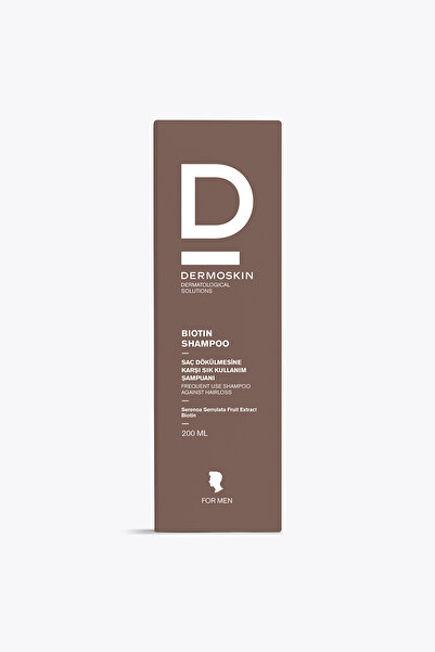 Dermoskin Biotin Şampuan (Erkek) | Saç Dökülmesi Karşıtı Şampuan | Erkek Saç Bakımı | 200 ml