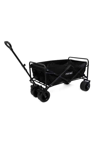 moniev Kamp Arabası Siyah Katlanır Taşıma Arabası Büyük Vagon Araba Frenli Ve Geniş Tekerlekli