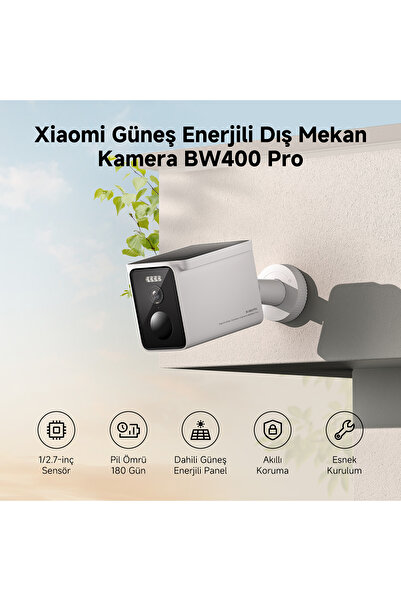 Xiaomi Kablosuz Dış Ortam Kamerası Solar Outdoor Kamera BW400 Pro Set
