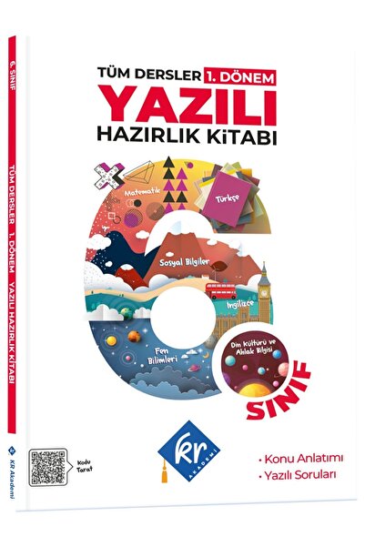 KR Akademi Yayınları 6. Sınıf Tüm Dersler 1. Dönem Yazılı Hazırlık Kitabı