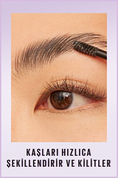 Maybelline New York Super Lock Brow Glue Kaş Sabitleyici Maskara - Şeffaf + Sürpriz Kutu