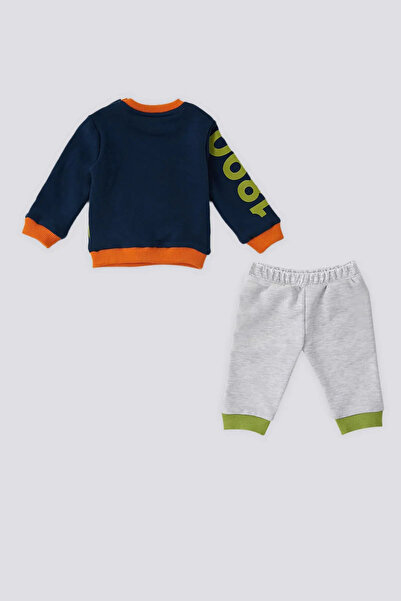 U.S. Polo Assn. BASE. Polo Assn Dark Indigo Print Detail Baby 2 Piece Set