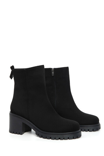 SOHO Μαύρα σουέτ γυναικείες μπότες - 19834 Model Bootie