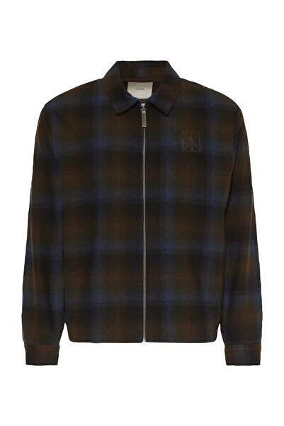 Calvin Klein LS YD Vlněná flanelová bunda FZ