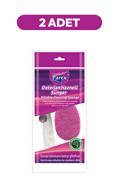 Parex Deterjan Hazneli Bulaşık Süngeri İkili Set