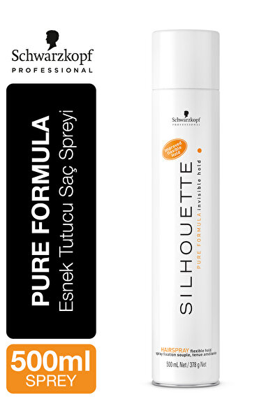 Silhouette Esnek Tutuşlu Saç Spreyi 500ml | Doğal Görünüm, Ağırlaştırmaz, Uzun Süre Kalıcı