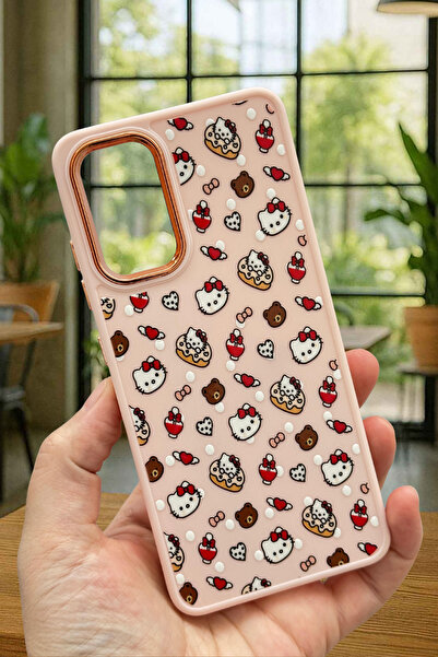 Vip Case Xiaomi Redmi Note 12 Pro 5G Uyumlu Kılıf Donut Kitty Desenli Metal Ç...