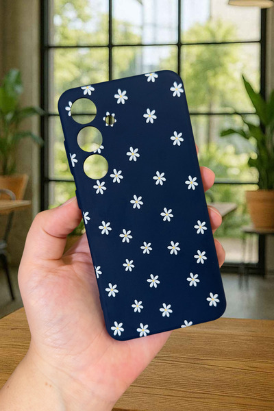 Vip Case Samsung Galaxy S24 - MİNİ PAPATYA DESENLİ Silikon Darbe Emici Klasik...