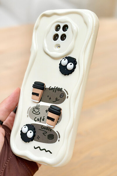 Vip Case Redmi Note 9 Pro / 9S Coffee Cookie Pattern 3D Cute Shiny Design Cookie Case