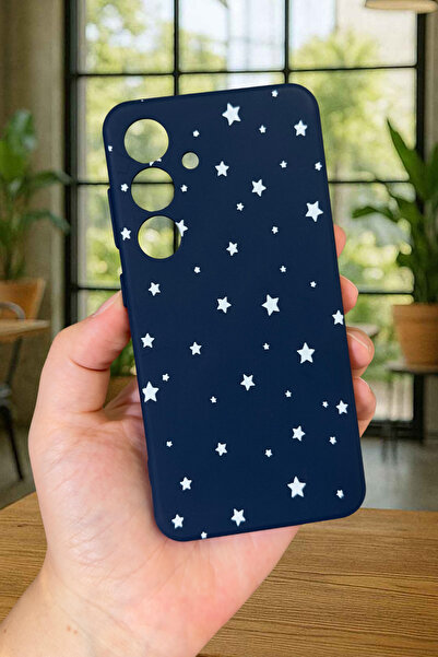 Vip Case Samsung Galaxy S24- MİNİMAL YILDIZ DESENLİ Silikon Darbe Emici Klasik Korumalı Rubber Kılıf