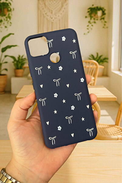 Vip Case Realme C25 - MİNİ FİYONK DESENLİ Silikon Darbe Emici Klasik Korumalı...