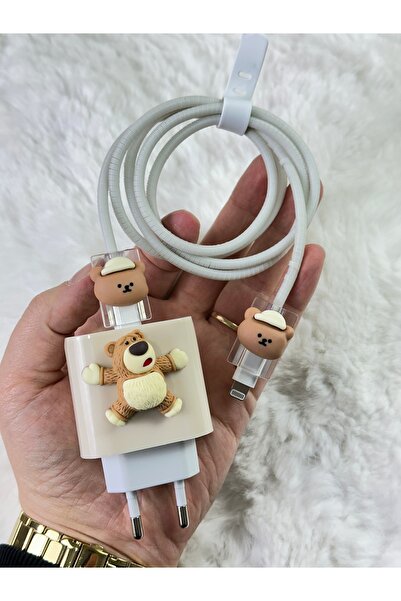 Vip Case İphone 18w/20w Uyumlu Şarj Başlık Kablo Koruyucu Örme Set İphone 11 ...