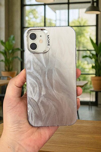 Vip Case iPhone 12/12 Pro - Wavy Silver Reflection Transparent Elegant Stylish and Modern Design Wonder Case