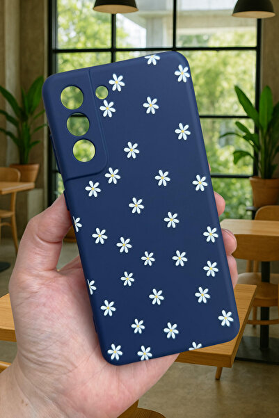 Vip Case Samsung Galaxy S21 Fe - MİNİ PAPATYA DESENLİ Silikon Darbe Emici Kla...