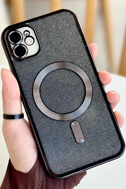 Vip Case iPhone 12 Kamera Korumalı Parlak Simli Magsafe Destekli Modern Shimm...