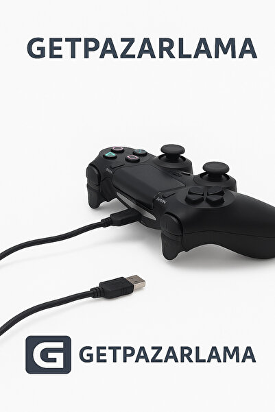 GETPAZARLAMA Ps4 Dualshock 4 Uyumlu Usb Şarj Kablosu Playstation 4 Charcing C...